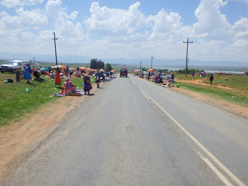 The local informal trade center.